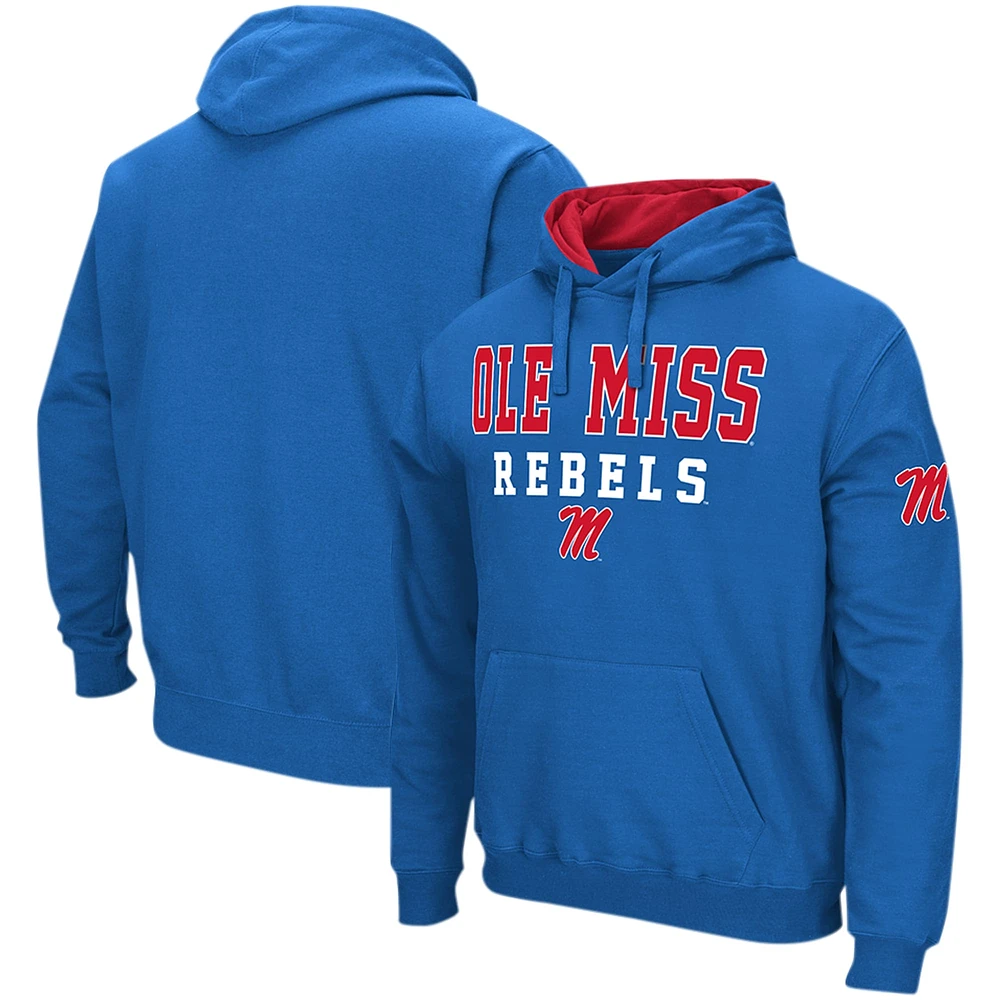 Sweat à capuche Colosseum Powder Blue Ole Miss Rebels Sunrise pour hommes