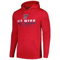 Men's Colosseum Red Ole Miss Rebels Lantern Pullover Hoodie