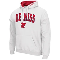 Sweat à capuche Colosseum White Ole Miss Rebels Arch & Team Logo 3.0 pour homme
