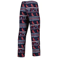 Men's Concepts Sport Navy Ole Miss Rebels Swivel Long Sleeve T-Shirt & Pants Sleep Set