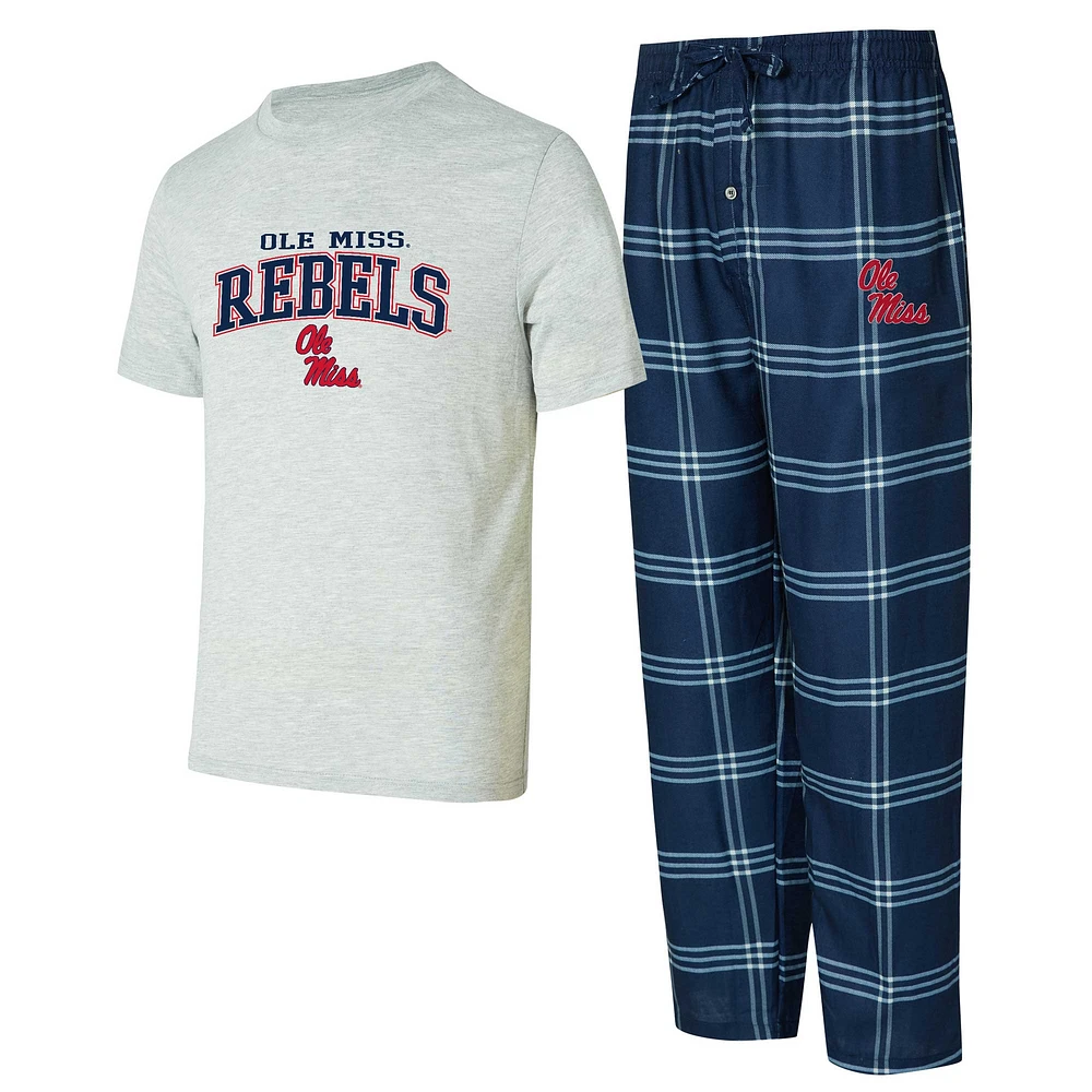 Men's Concepts Sport Ole Miss Rebels T-Shirt & Pants Sleep Set