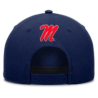 Men's Fanatics Navy Ole Miss Rebels Foul Ball Rope Adjustable Hat
