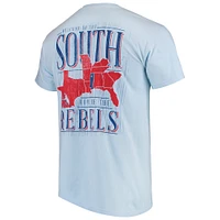 T-shirt bleu clair Ole Miss Rebels Welcome to the South Comfort Colours pour homme