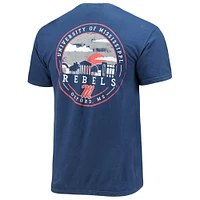 Men's Navy Ole Miss Rebels Circle Campus Scene T-Shirt