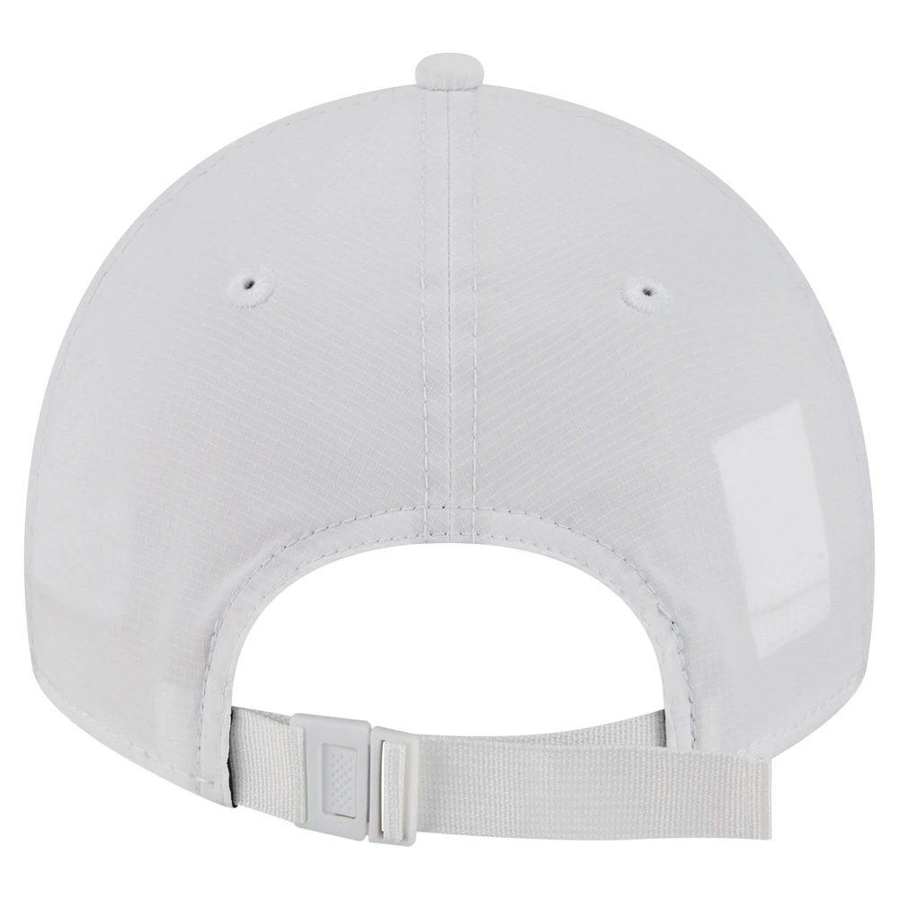 Men's New Era White Ole Miss Rebels Active Ripstop 9TWENTY Adjustable Hat