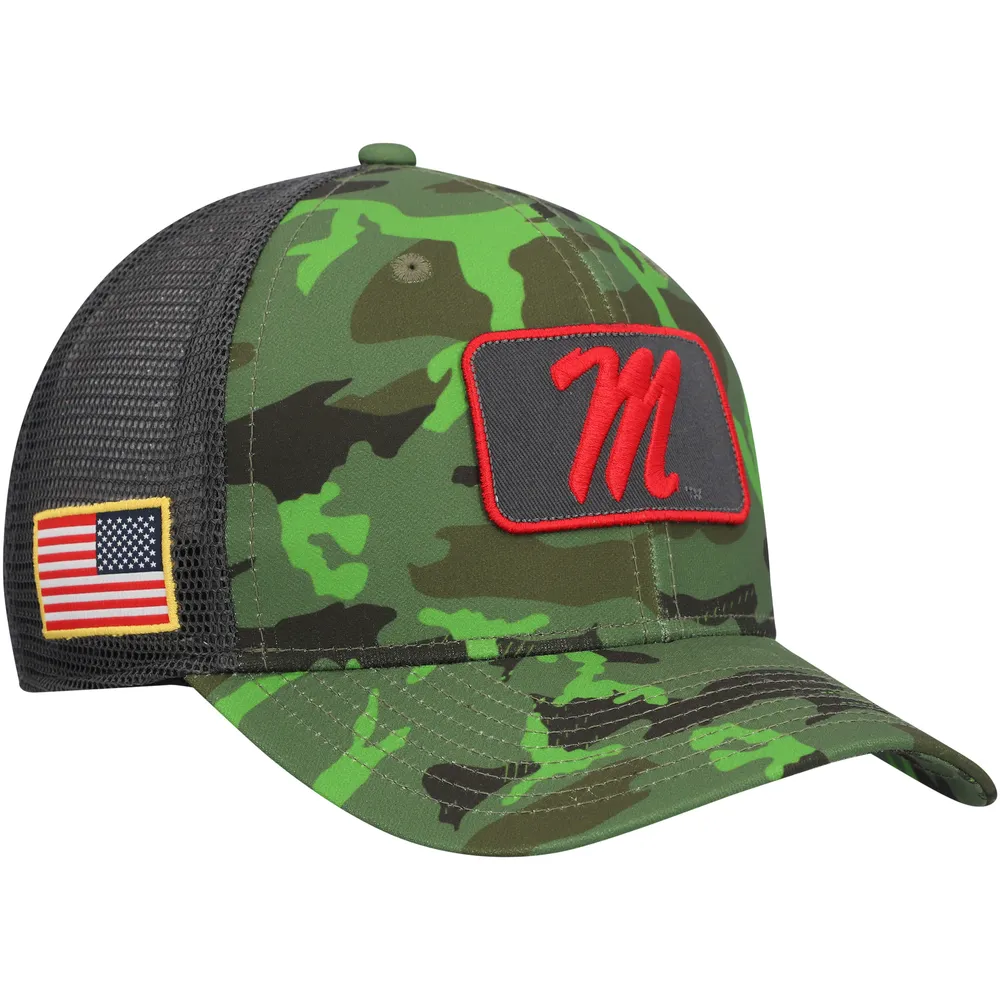 Men's Nike  Camo/Black Ole Miss Rebels Classic99 Veterans Day Trucker Snapback Hat