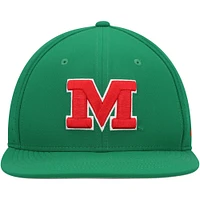 Men's Nike Green Ole Miss Rebels Aero True Baseball Performance Fitted Hat