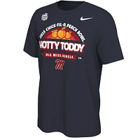 Men's Nike  Navy Ole Miss Rebels 2023 Peach Bowl Mantra T-Shirt