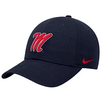 Casquette ajustable Nike Navy Ole Miss Rebels Club pour homme