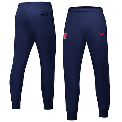 Men's Nike Navy Ole Miss Rebels Club Fleece Pants