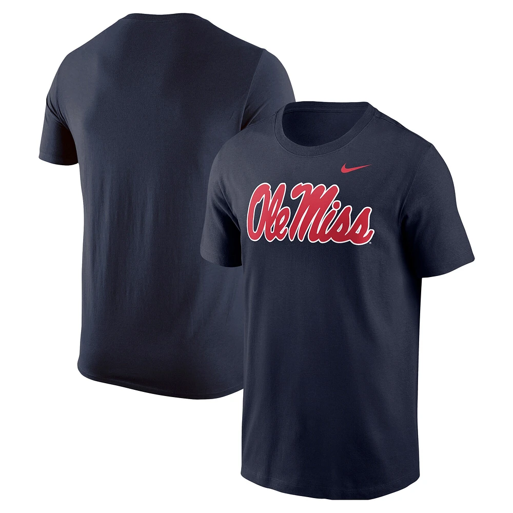 Men's Nike Navy Ole Miss Rebels Logo T-Shirt