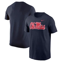 Men's Nike Navy Ole Miss Rebels Logo T-Shirt