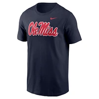 Men's Nike Navy Ole Miss Rebels Logo T-Shirt