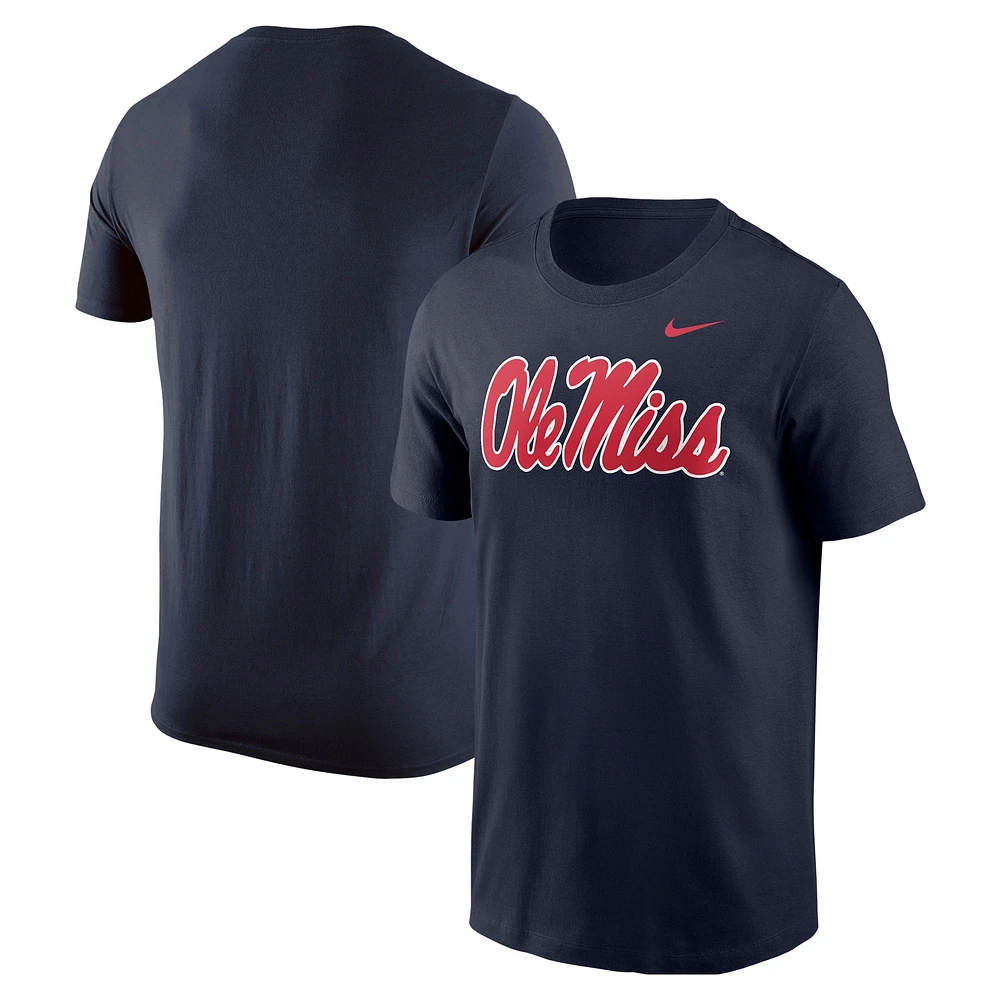 Men's Nike Navy Ole Miss Rebels Logo T-Shirt