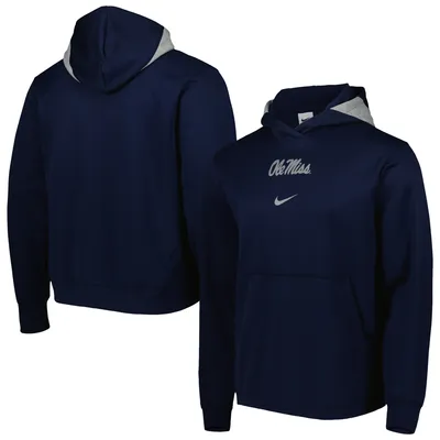 Ole Miss Rebels Nike Spotlight Performance Pullover Hoodie - Navy