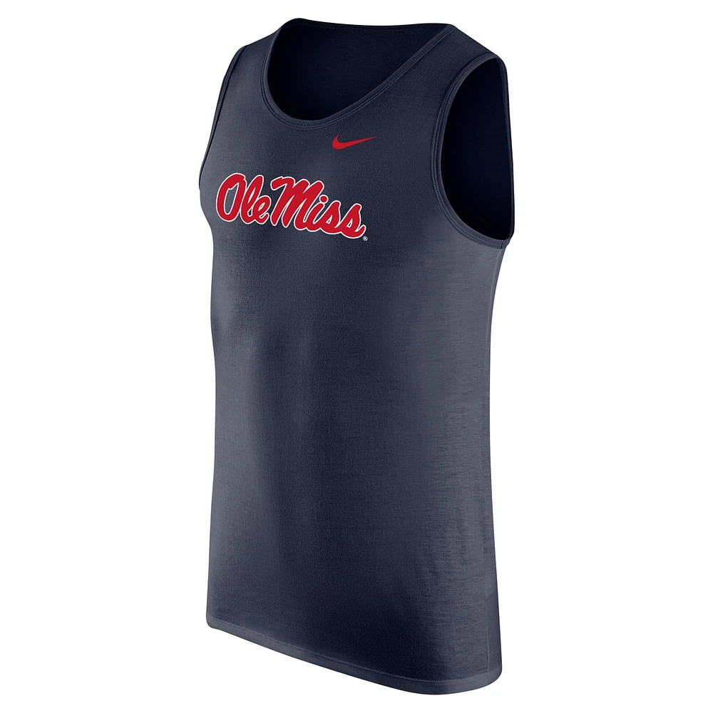 Men's Nike Navy Ole Miss Rebels Tank Top