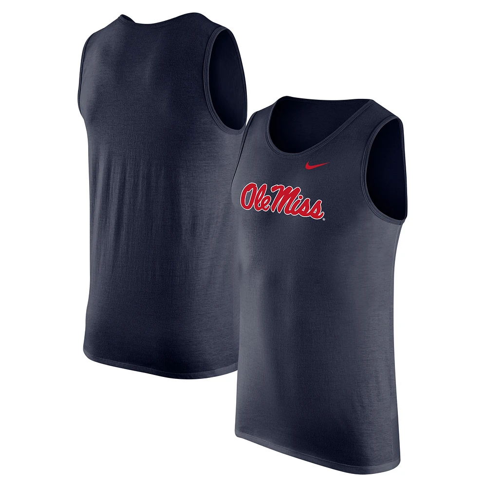 Men's Nike Navy Ole Miss Rebels Tank Top