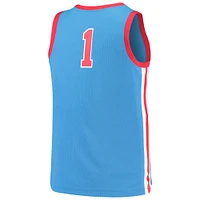 Men's Nike #1 Light Blue Ole Miss Rebels Replica Basketball Jersey