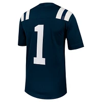 Men's Nike #1 Navy Ole Miss Rebels Untouchable Football Jersey