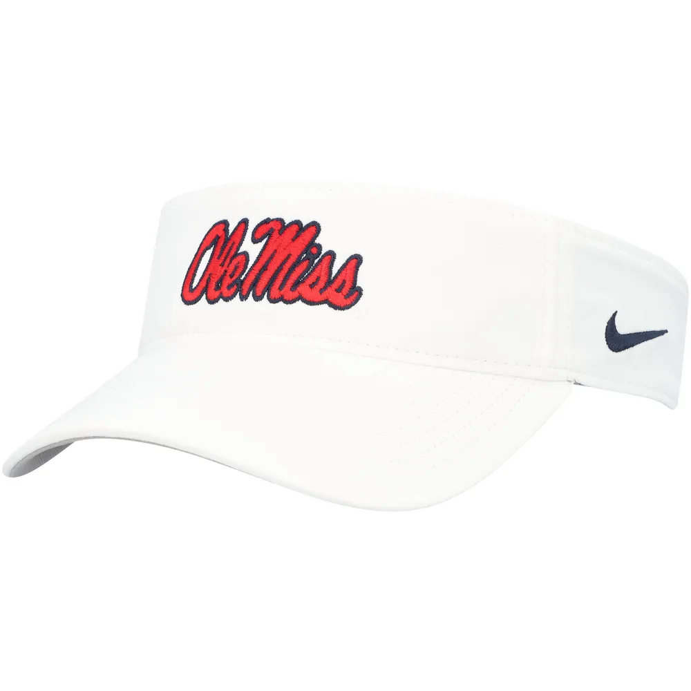 Ole Miss Rebels Nike Sideline Visor - White | Brazos Mall