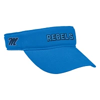 Visière ajustable Nike On-Field Ace Performance bleu poudre pour homme Ole Miss Rebels 2025