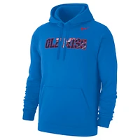 Sweat à capuche en polaire Nike Powder Blue Ole Miss Rebels x Realtree Club pour homme