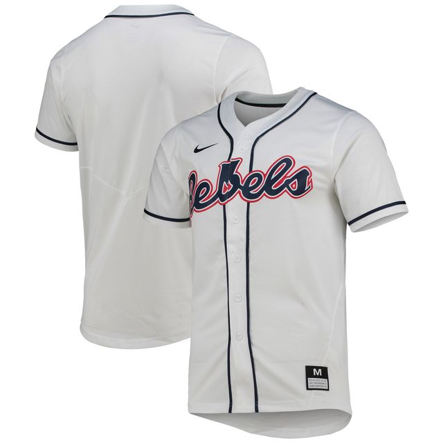 Maillot de baseball réplique Ole Miss Rebels Nike blanc pour homme