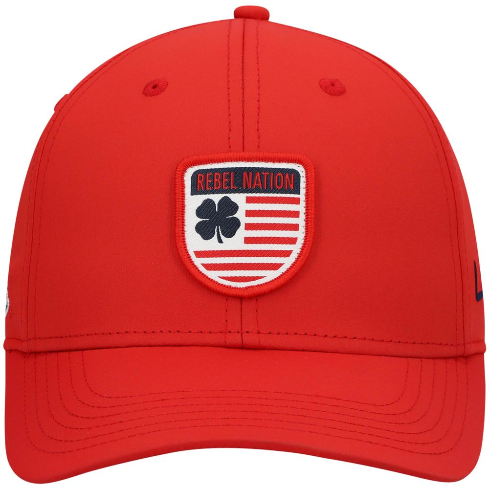 Men's Red Ole Miss Rebels Nation Shield Snapback Hat