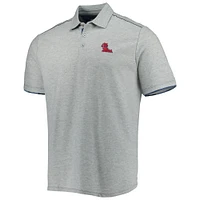 Men's Tommy Bahama Heathered Gray Ole Miss Rebels IslandZone Tailgater Polo