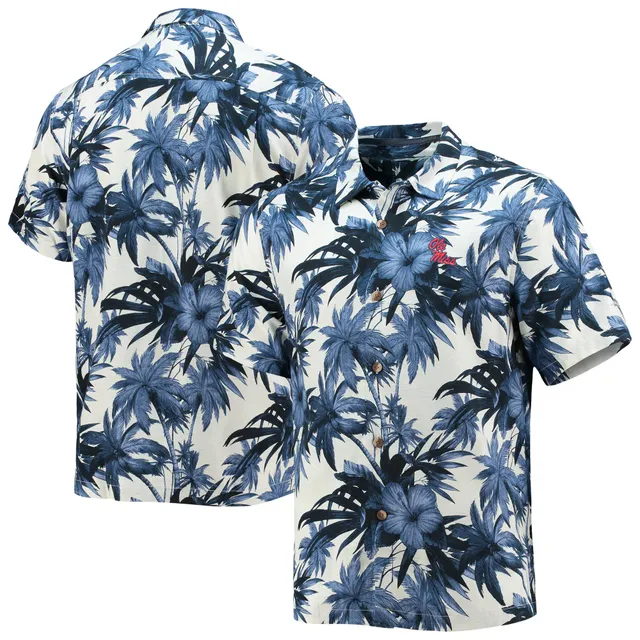 Men's Tommy Bahama Navy Cal Bears Harbor Island Hibiscus Button-Up Shirt