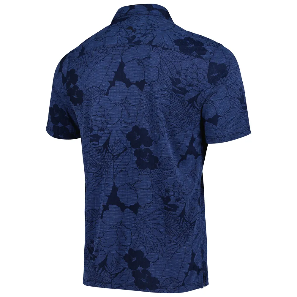 Polo Tommy Bahama Navy Ole Miss Rebels Miramar Blooms pour homme