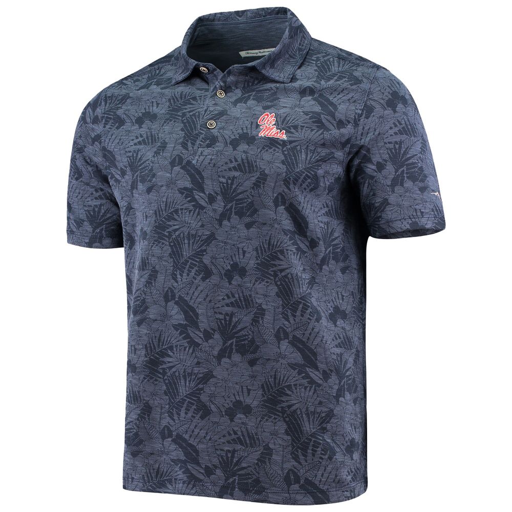 Men's Tommy Bahama Navy Ole Miss Rebels Palmetto Palms Polo