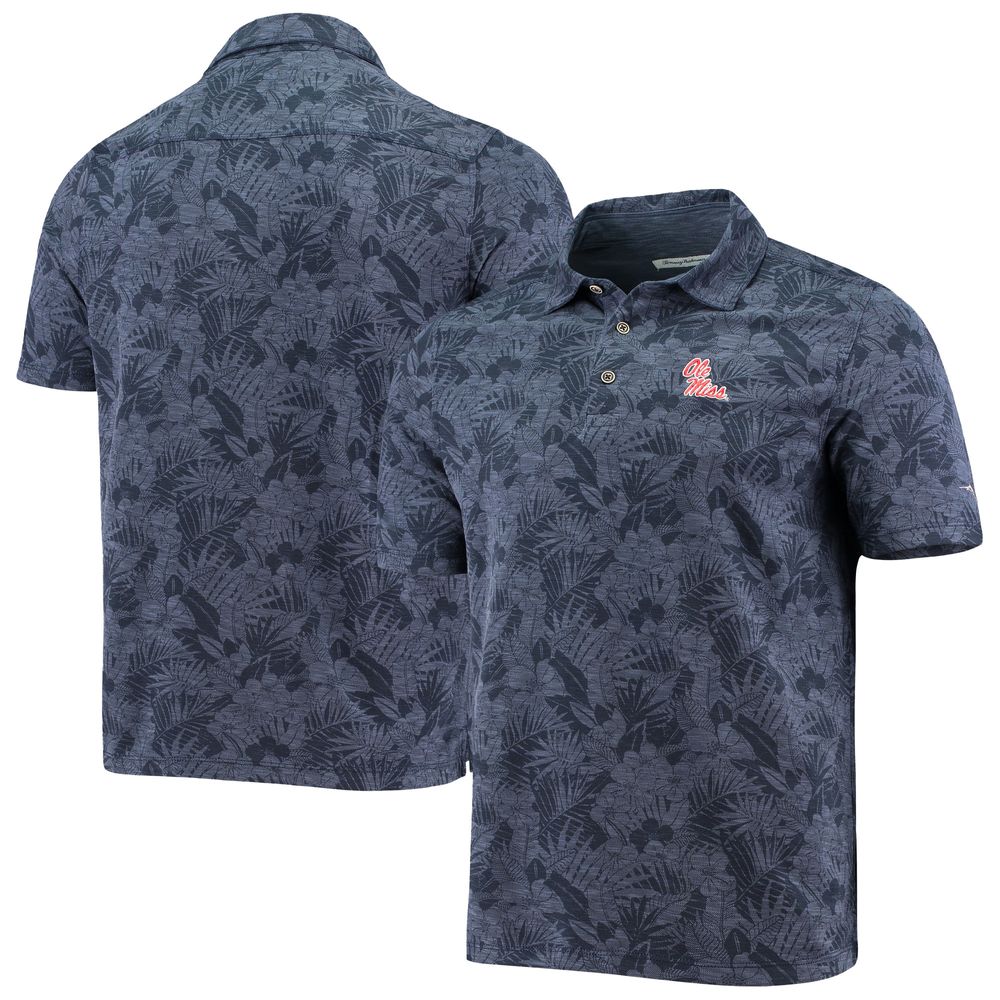 Men's Tommy Bahama Navy Ole Miss Rebels Palmetto Palms Polo