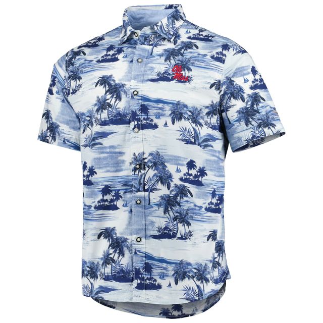 Chemise boutonnée Tommy Bahama Navy Ole Miss Rebels Tropical Horizons pour homme