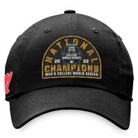 Men's Top of the World Black Ole Miss Rebels 2022 NCAA Men's Baseball College World Series Champions Locker Room Crew Adjustable Hat