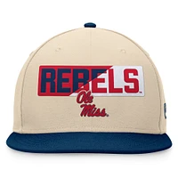 Casquette Snapback Goalaso Ole Miss Rebels Top of the World kaki pour hommes