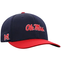 Men's Top of the World Navy/Red Ole Miss Rebels Reflex Two-Tone Flex Hat