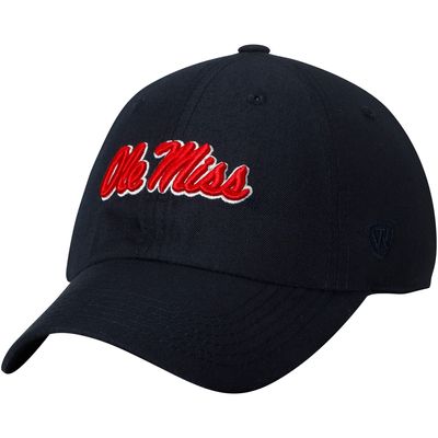 Men's Top of the World Navy Ole Miss Rebels Staple Adjustable Hat