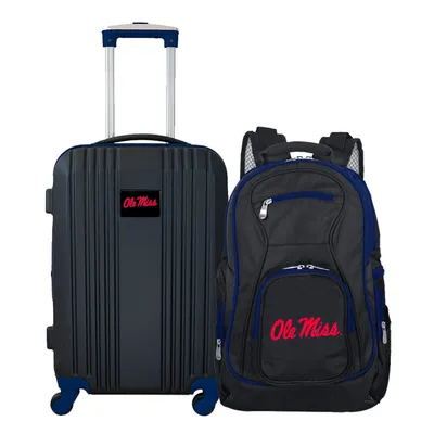 Ole Miss Rebels MOJO 2-Piece Luggage & Backpack Set - Black