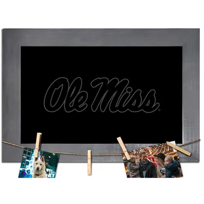Ole Miss Rebels 11" x 19" Blank Chalkboard with Frame & Clothespins Sign