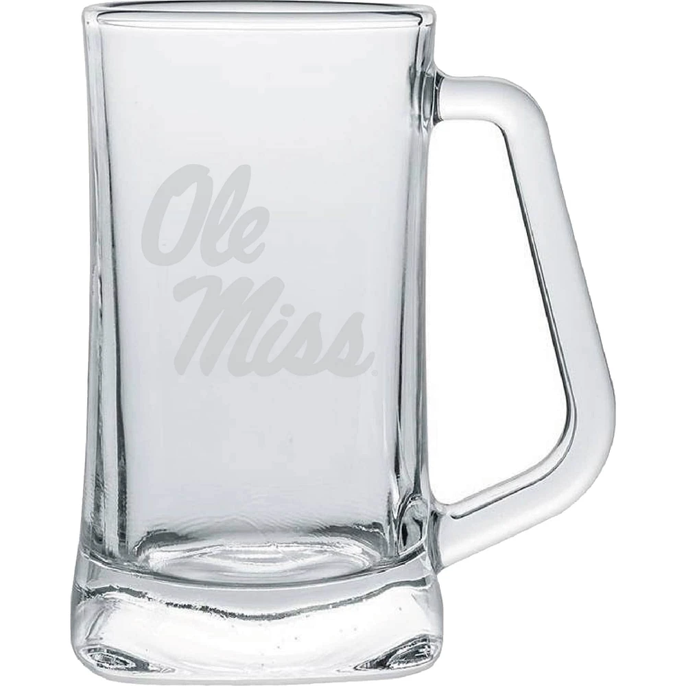 Ole Miss Rebels 15oz. Frost Etch Glass Tankard