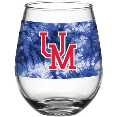 Ole Miss Rebels 15oz. Vintage Tie-Dye Stemless Wine Glass