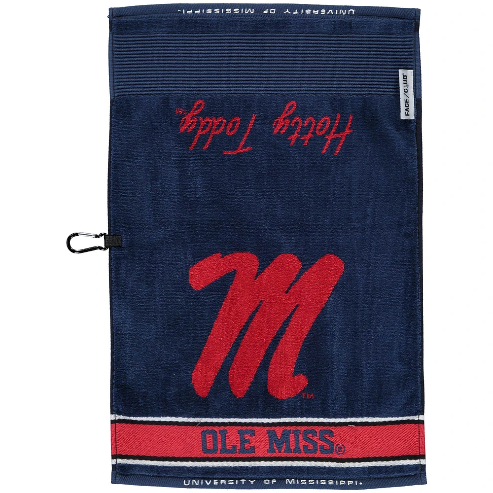 Serviette d'équipe Ole Miss Rebels 16" x 24" Face/Club Jacquard