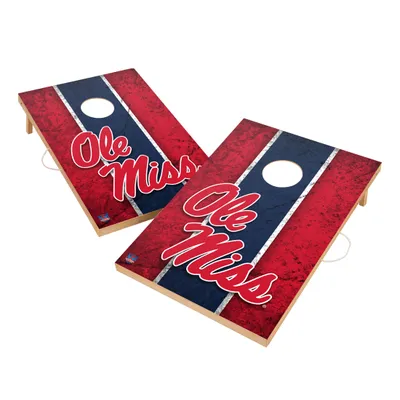 Ole Miss Rebels 2' x 3' Solid Wood Cornhole Board Set