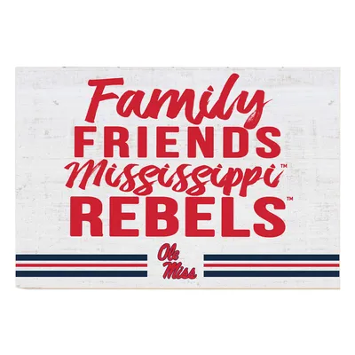 Ole Miss Rebels 24'' x 34'' Friends Family Wall Art