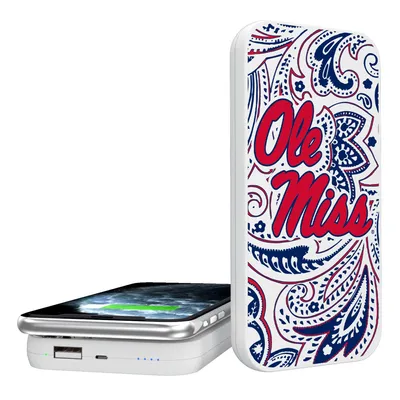 Ole Miss Rebels 5000mAh Paisley Design Wireless Powerbank