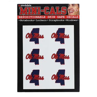 Ole Miss Rebels 6-Pack State Face Decals