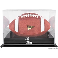Vitrine avec logo de football à base noire Ole Miss Rebels