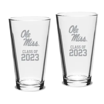 Ole Miss Rebels Class of 2023 16oz. 2-Piece Classic Pint Glass Set