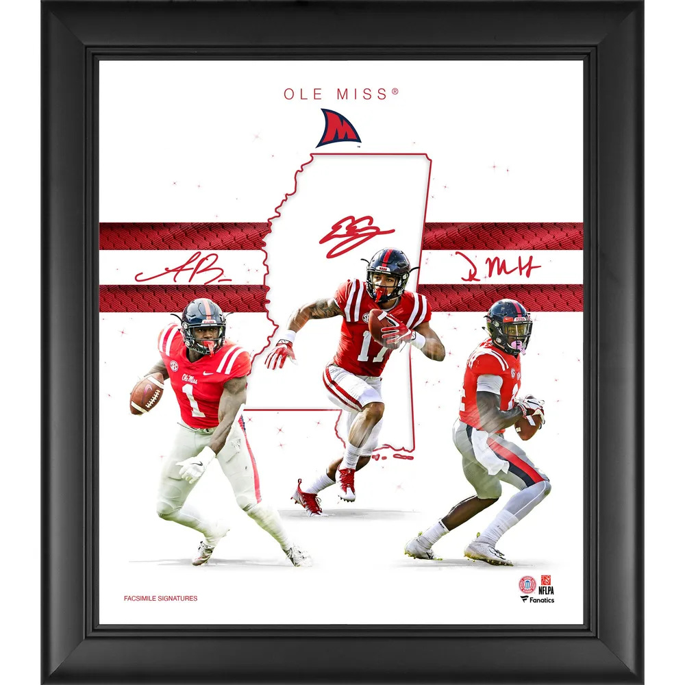 Lids AJ Brown Ole Miss Rebels Fanatics Authentic Framed 15 x 17